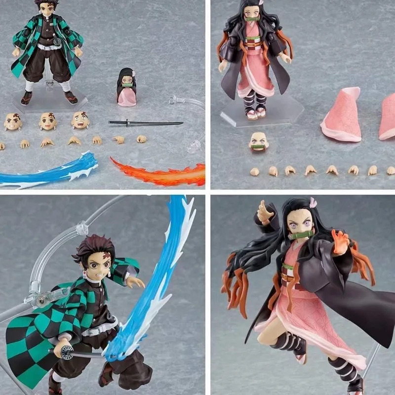 Figura de anime demon slayer bjd estatueta de ação figma rengoku kyoujurou 533/508/522 kamado tanjirou kamado nezuko estátua presente brinquedos