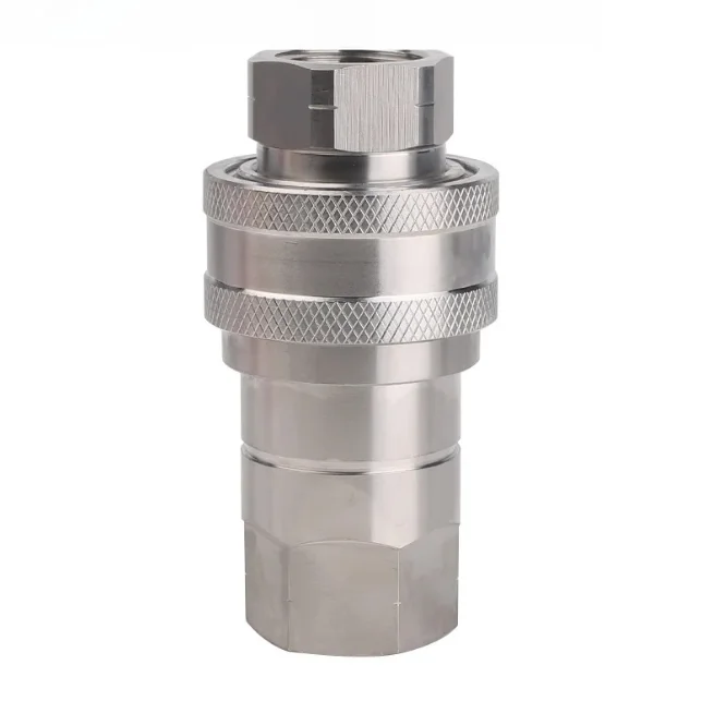 LSQ S2 SS acero inoxidable 316 gas-líquido doble apertura y cierre conector rápido resistente a la corrosión hidráulico YouTube vapor