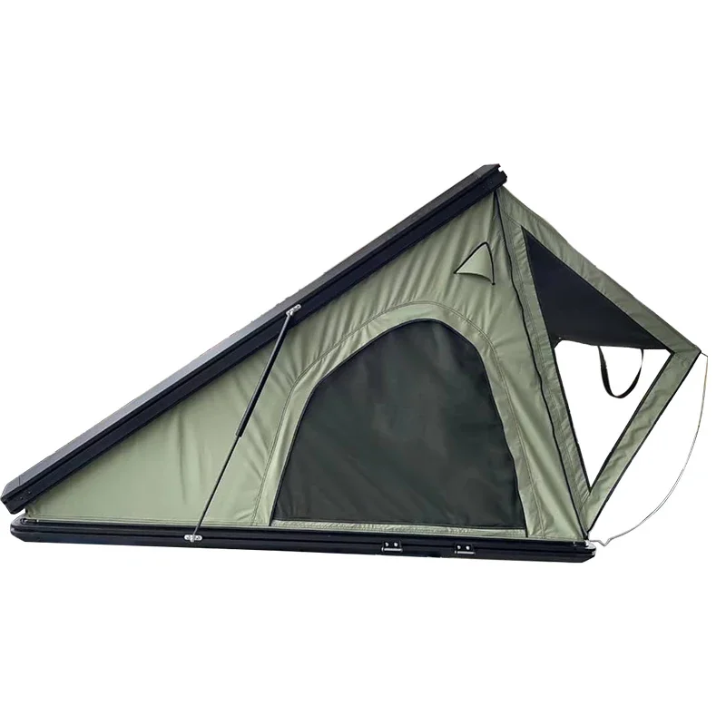 

Aluminum Hard Shell Outdoor Camping Tent Car Rooftop Tent Triangle Roof Top Tent