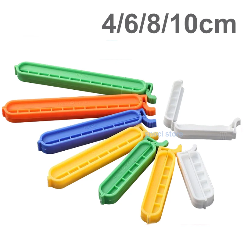 Lab Clip 4cm 6cm 8cm 10cm Plastic Laboratory Clamp Universal Dialysis PP Tubing Closure Experimental Aid Sealing Clamp 10Pcs