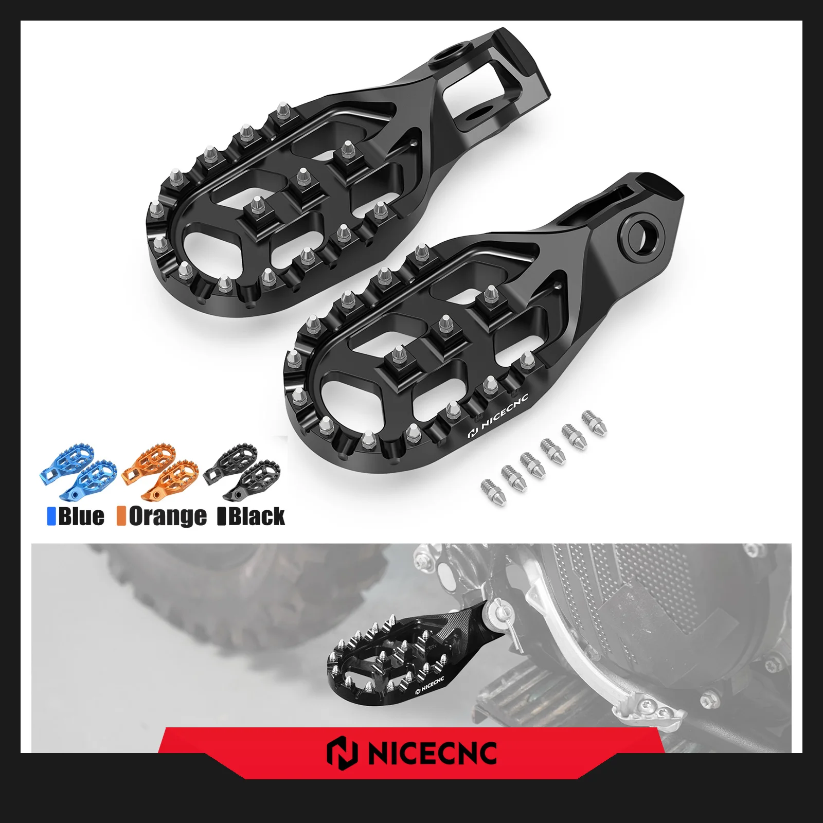 

2025 2024 For GasGas EC 300 EC 250 EX 300 EC EX MC 125 250 300 250F 350F 450F ECF EXF MCF Motorcycle Footpegs Pedals Enlarged