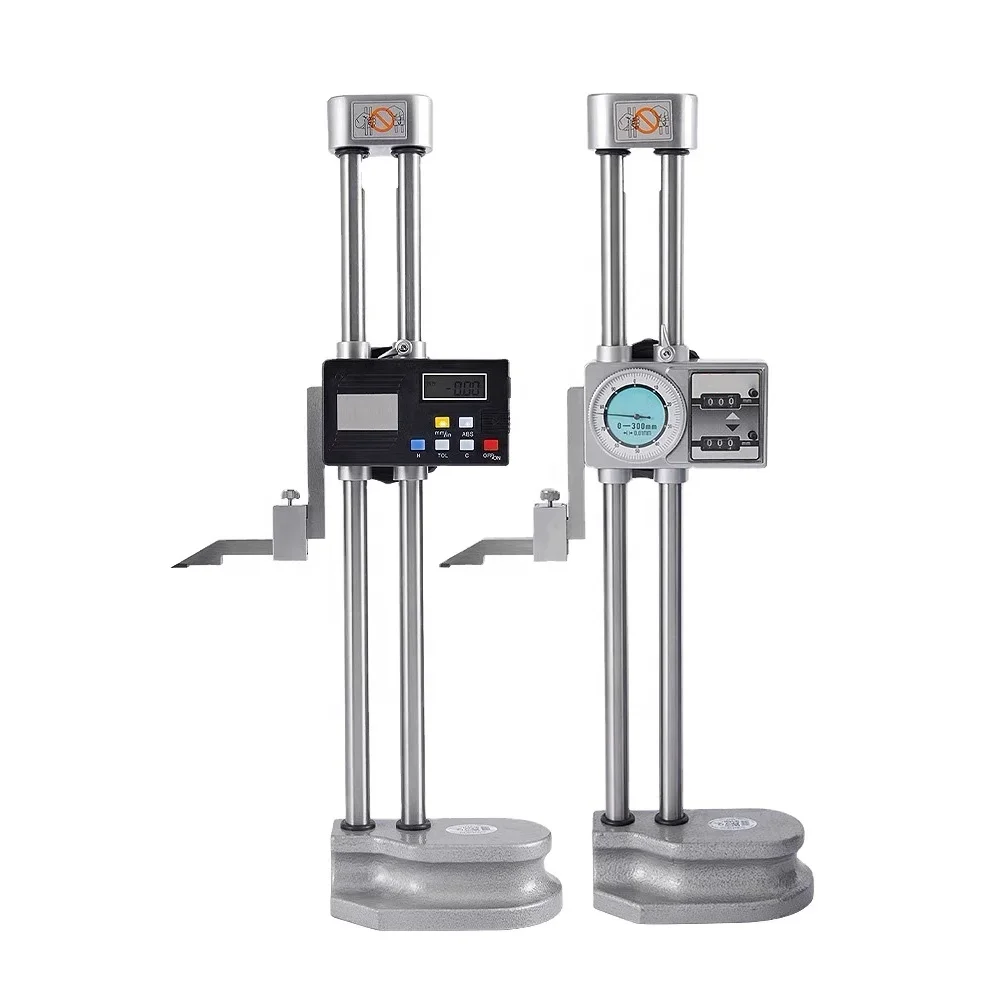 

Double-Beam DIal Height Gauge With Digit Counter 0-300mm 450mm 500mm Double column digital display height ruler