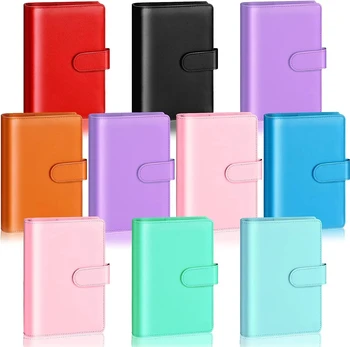 Caderno a6 pu colorido dinheiro orçamento planejador pasta envelopes com zíper envelopes de dinheiro para orçamento organizador de dinheiro para orçamento