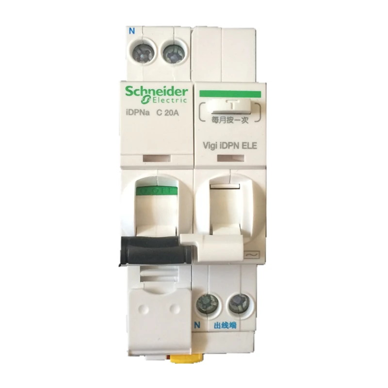 Schneider Electric MCB iDPNa 1P+N Mini Circuit Breaker with 30mA Leakage Protection Vigi iDPN ELE 6A 10A 16A 20A 25A 32A 40A