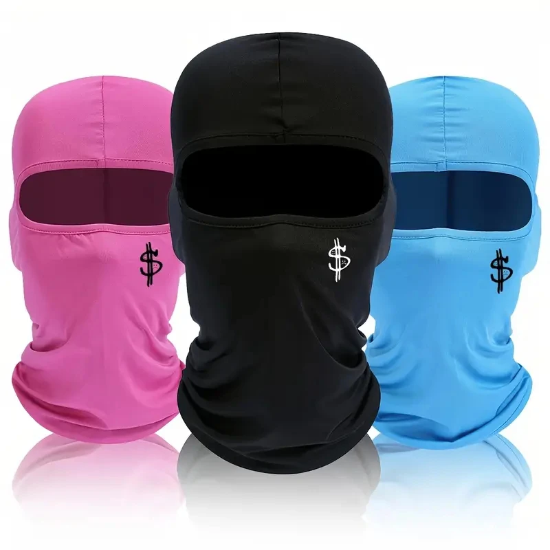 1pc Dollar Printed Mask Hood for Men Women Outdoor Riding Skiing and Hiking Balaclava Hat Windproof and Sunscreen Sun Hat