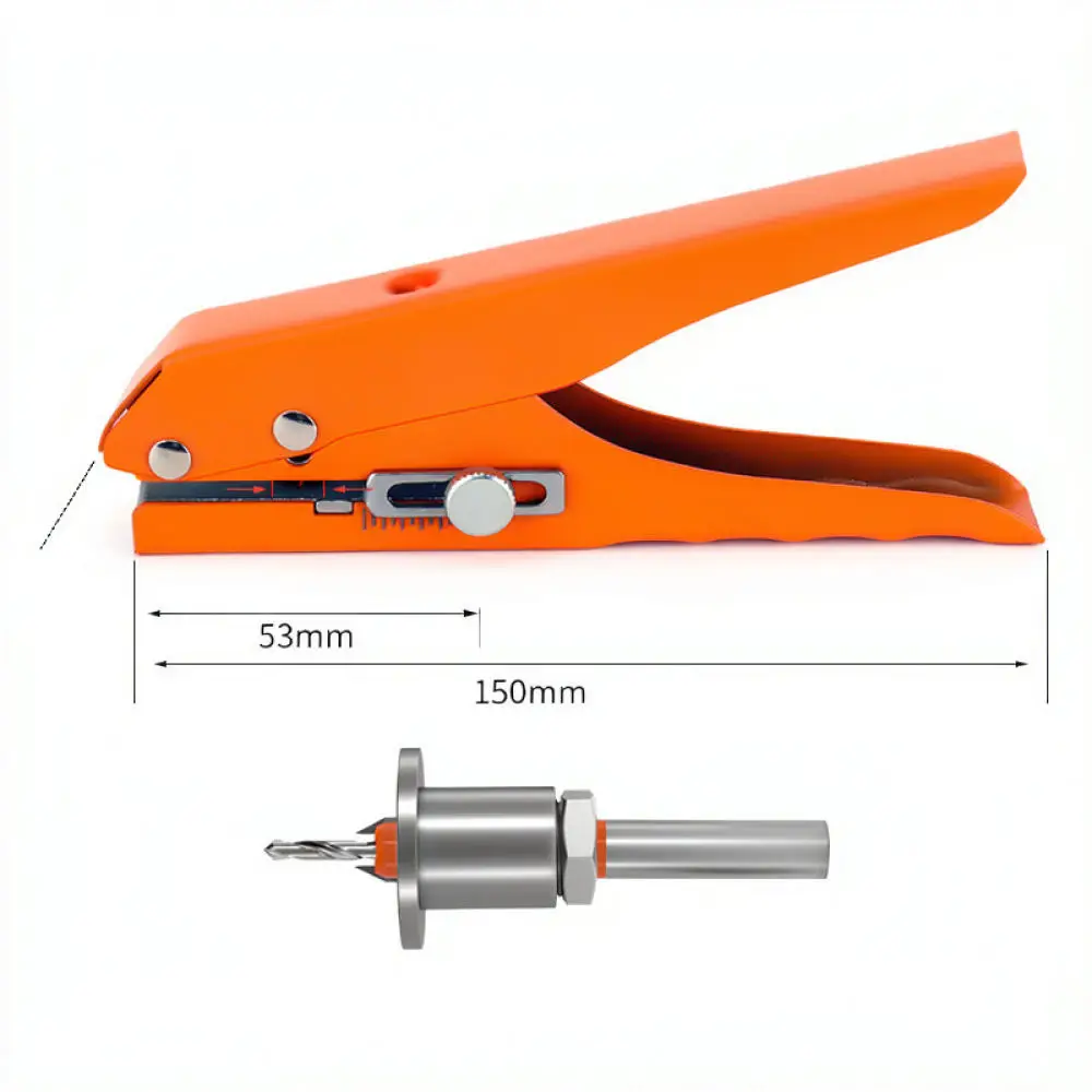 Manual Edge Banding Hole Punch Applicator For Meikeala Woodworking Tool Precision Countersink Drill Bit Set Carpentry Fixer