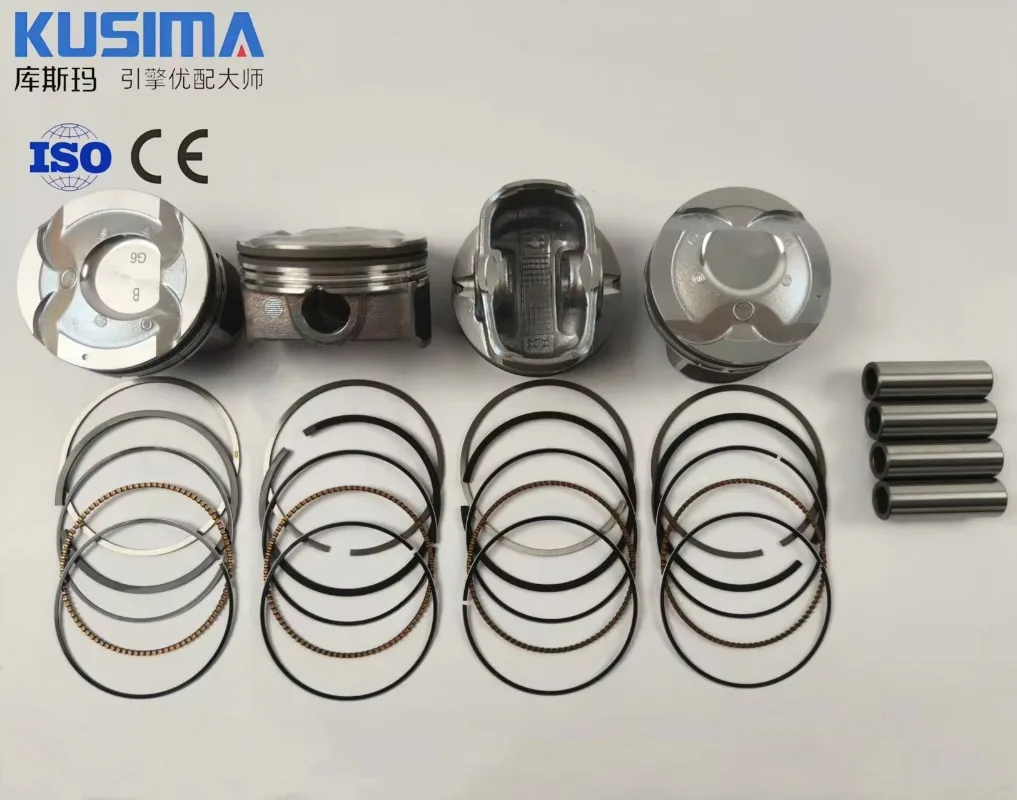 OE 23041-2BAA0 77mm G4FJ Engine Cylinder Piston Kit for Hyundai Elantra Kona Kia Forte Optima 1.6 Turbo Engine Rebuild Parts
