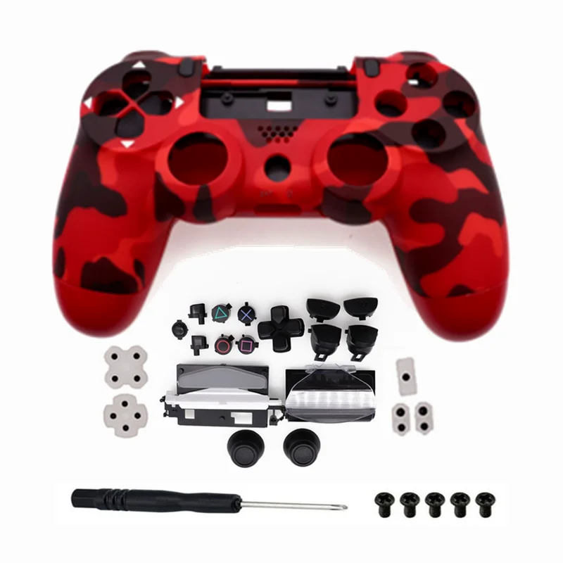 เคสสำหรับ PS4 5.0 JDS 055 JDM-055 JDM-050 JDS 050ชุดม็อด DIY ชุดควบคุมการซ่อมเกมเคสหุ้มปุ่มอะไหล่