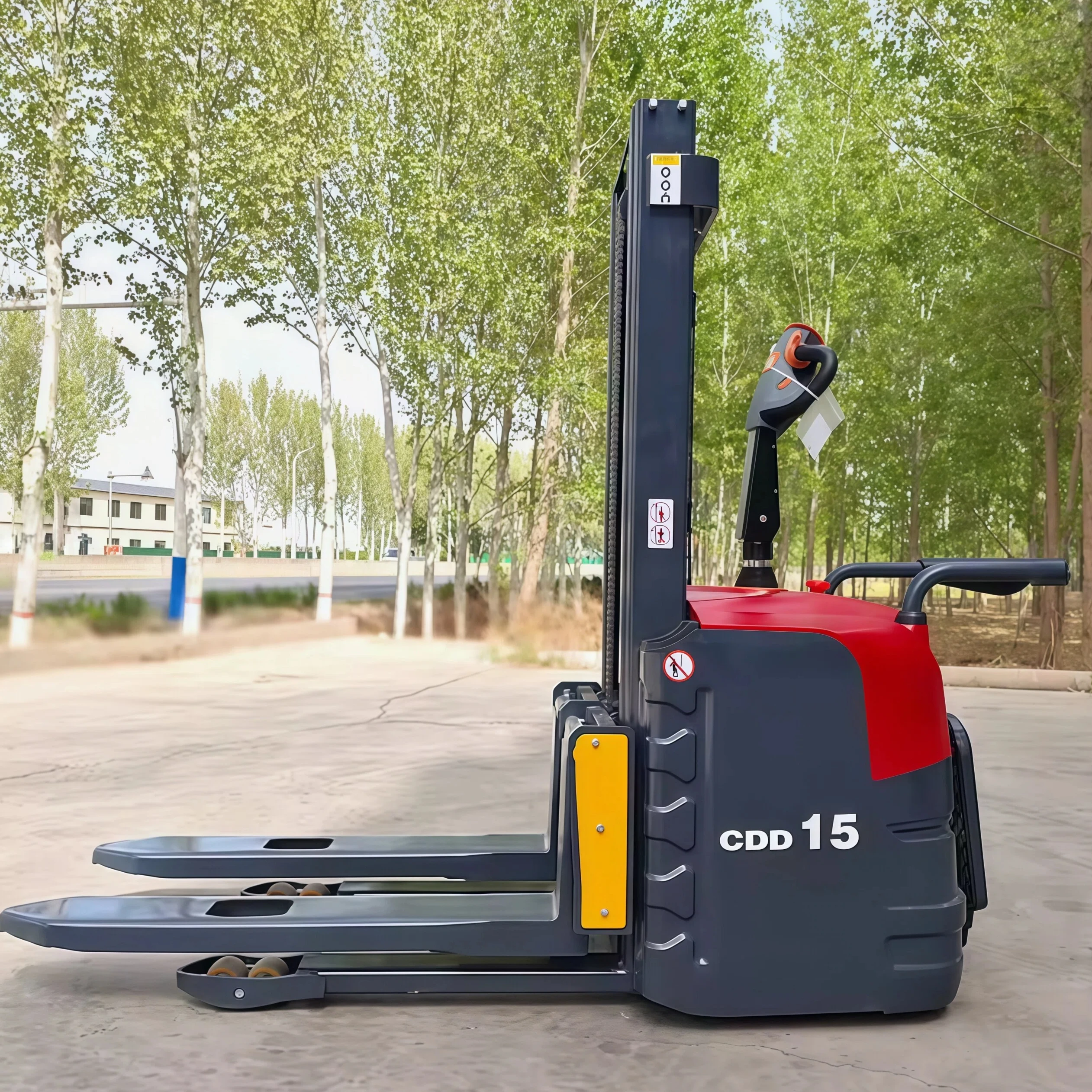 Full Electric Walkie Stacker Forklift 1 Ton 1.5 Ton 2 Ton Multi Purpose Self Loading Stacker Electric Pallet Stacker Price