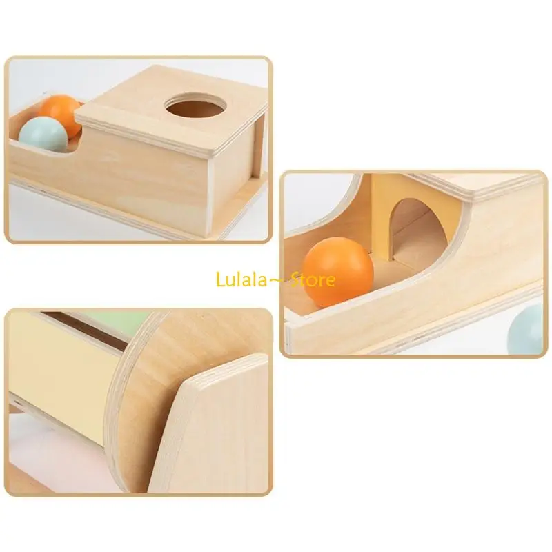 Y4QA Plugging Toy Toy Sensory Coin Box Box Game Atividade