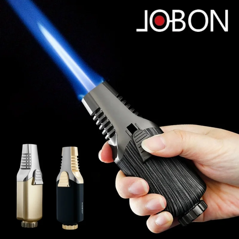 JOBON High Firepower Windproof Lighter Metal Spray Blue Flame Outdoor Portable Ignition Gun Men's Gift Cigarette Accessories - Image 2