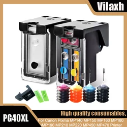 Refillable PG-40 CL-41 PG40 CL41 Ink Cartridge For Canon Pixma MP140 MP150 MP160 MP180 MP190 MP210 MP220 MP450 MP470 Printer