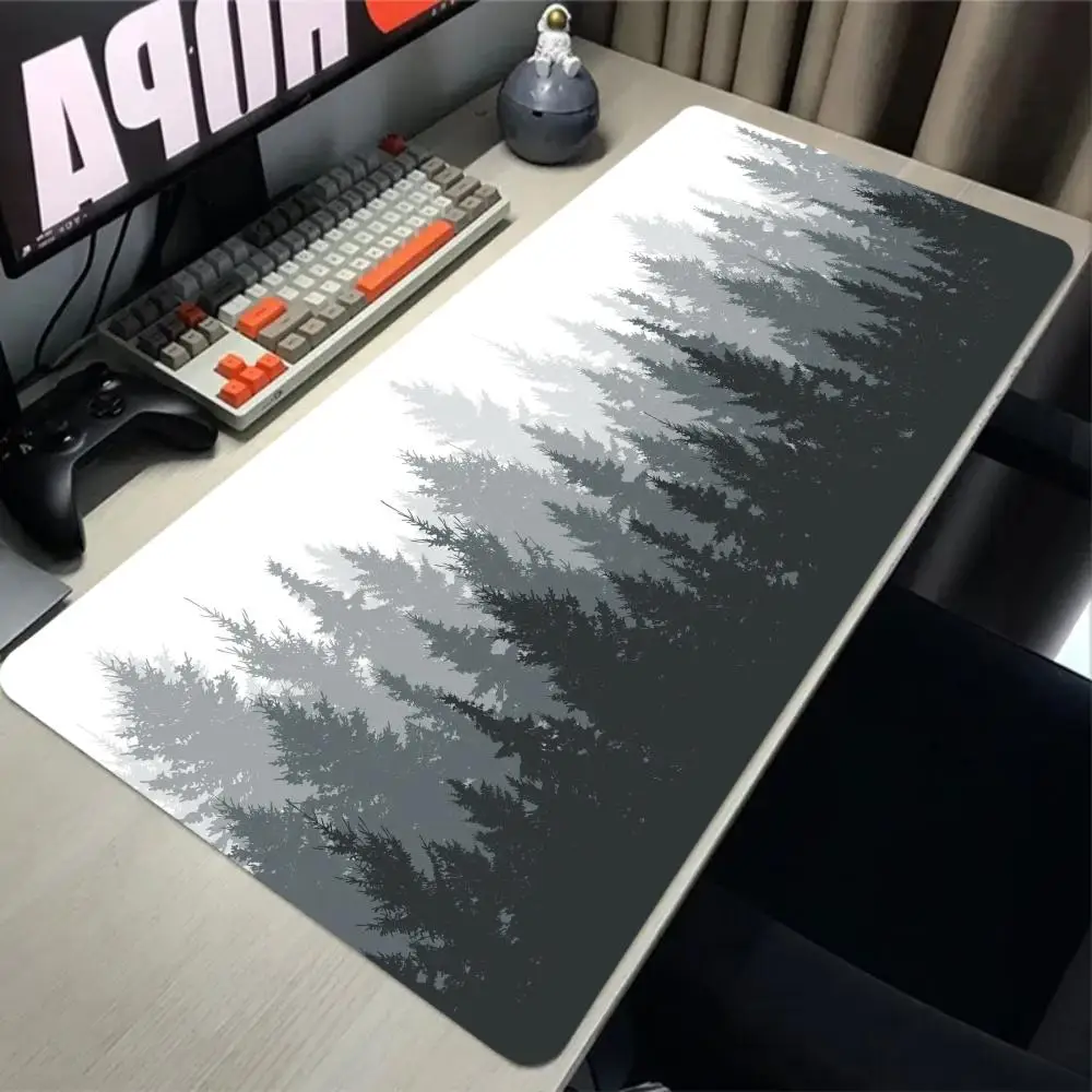 Green Forest Gamer Carpet Natural Rubber Anti-slip Mouse Mat Trees table mats Gamer Computer New Home XXL MousePads Keyboard Pad