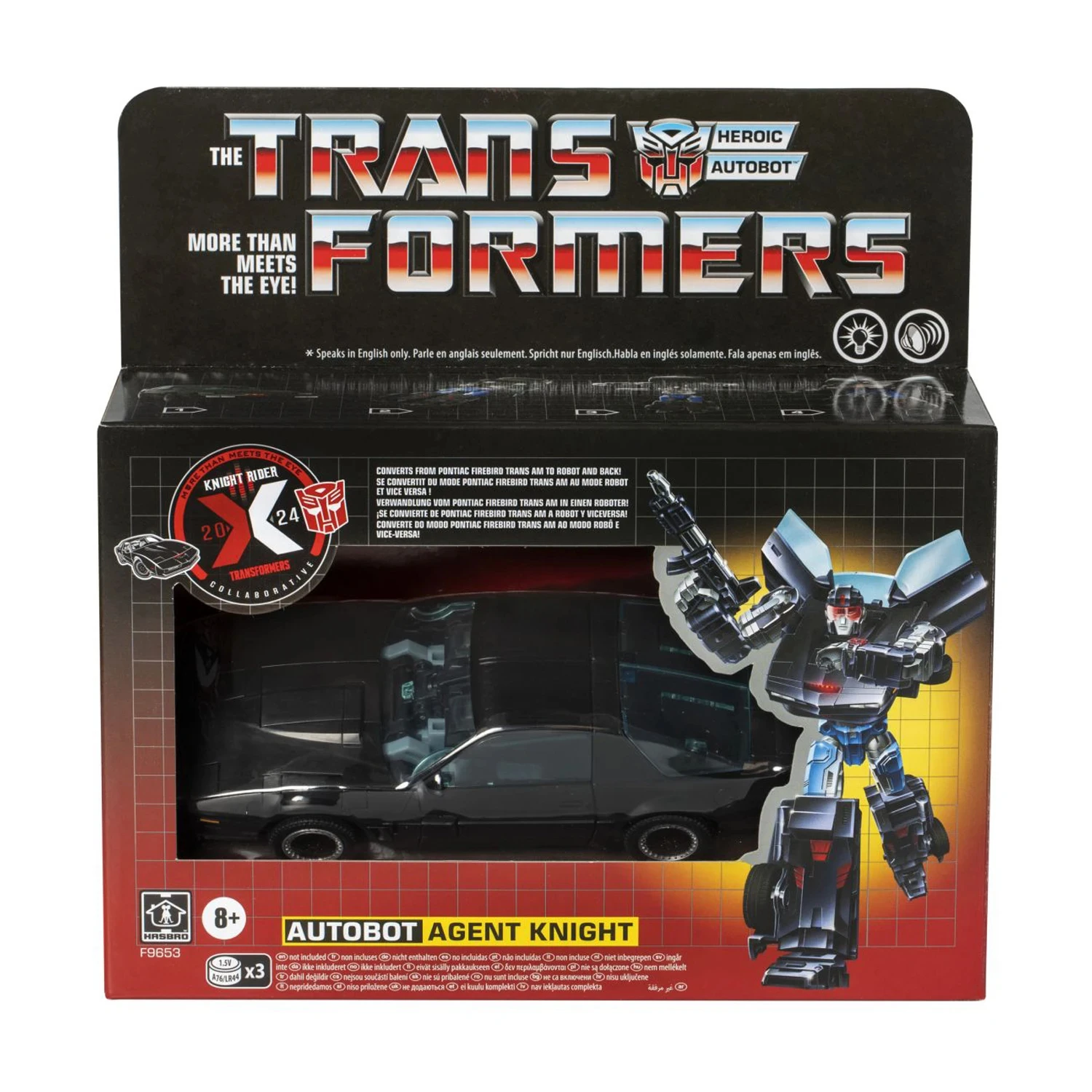 NEW Hasbro Transformers Collaborative: Knight Rider X Transformers Autobot Agent Knight Action Figure