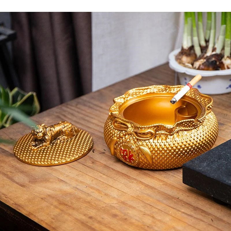 Lucky Bag Shape Ashtray Office Desk Decoration Smoking Accessories for Weed Resin Crafts Gifts Boyfriend