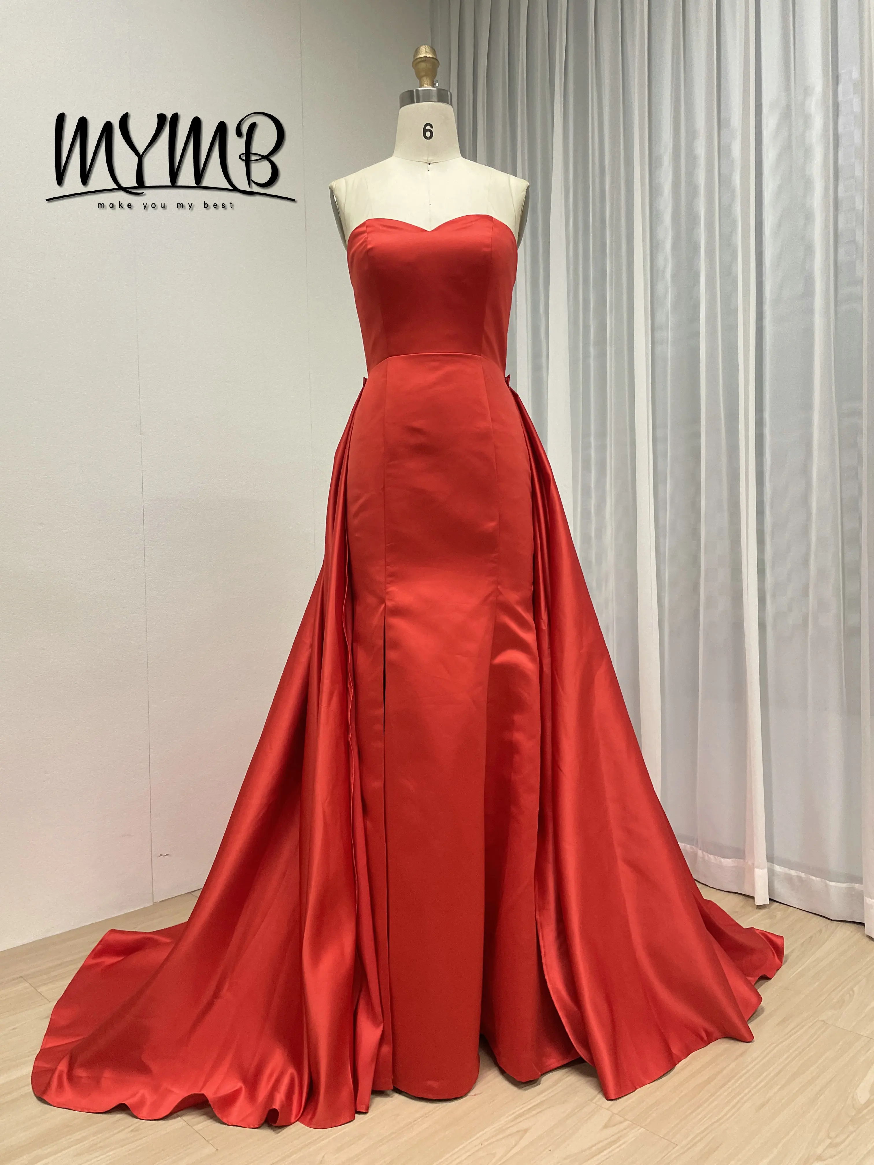 MYMB Zomer Vrouwen Jurk Ruche uit de Schouder Lange Mode Casual Satijnen Jurk Elegante Partij Formele Prom Avondjurk MY30162
