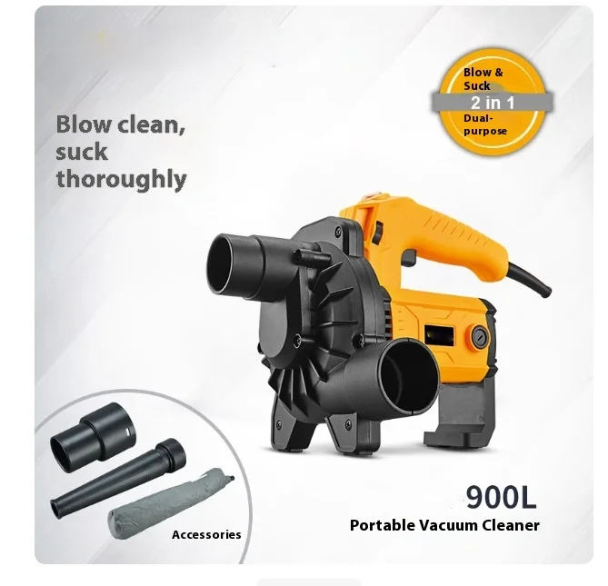 Portable industrial vacuum cleaner dust removal woodworking specific wall polishing blowing suction dual-use dust collector