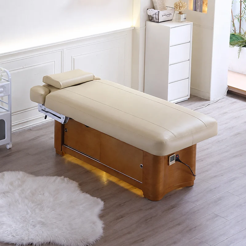 Premium Electric Beauty Bed With Ergonomic Design Memory Foam PU Leather For Beauty Salon Spa Clinic Factory Direct