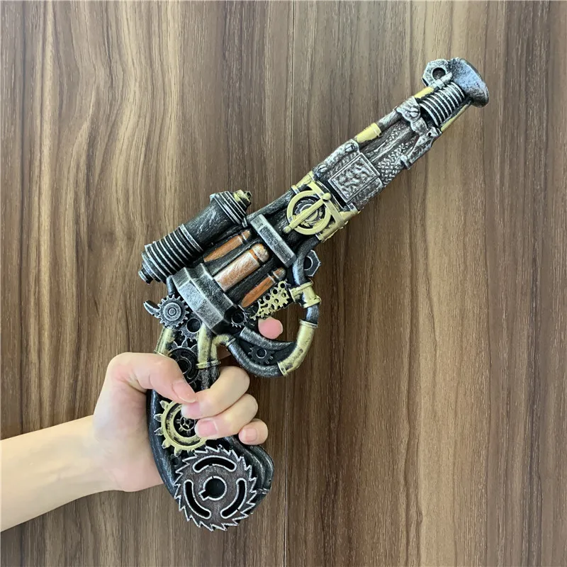 1:1 Revolvers Future Warriors Weapon Coloured Gun Strange Technology Revolvers Cosplay Awakening Magic Sword Safety PU 32cm