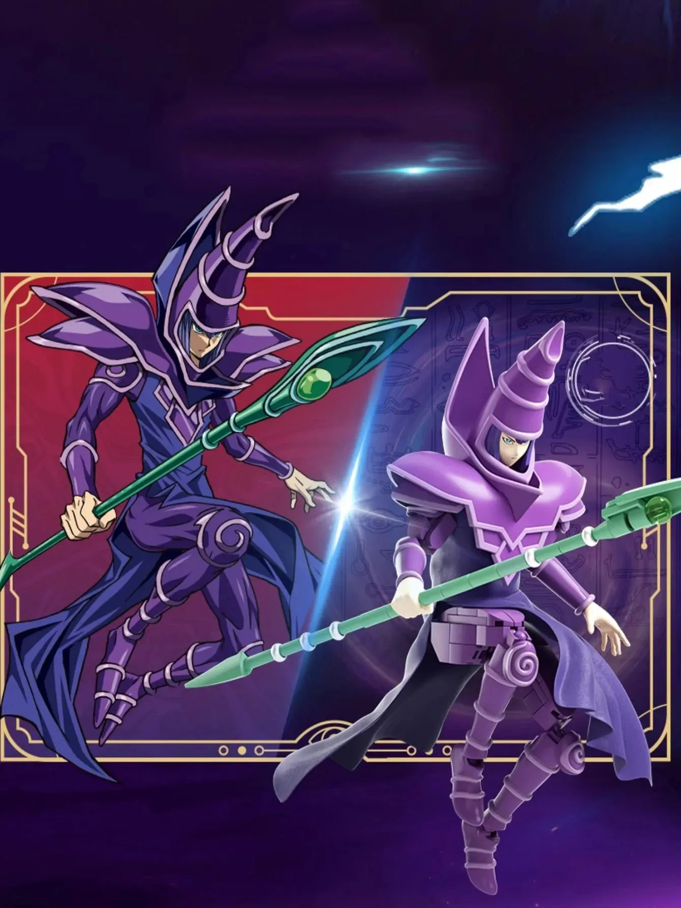 Yu Gi Oh-décennie s de Construction Magicien des Ténèbres, Jouets Assemblés, Figurines d'Animation, Modèles, Ornements de Bureau, Cadeaux