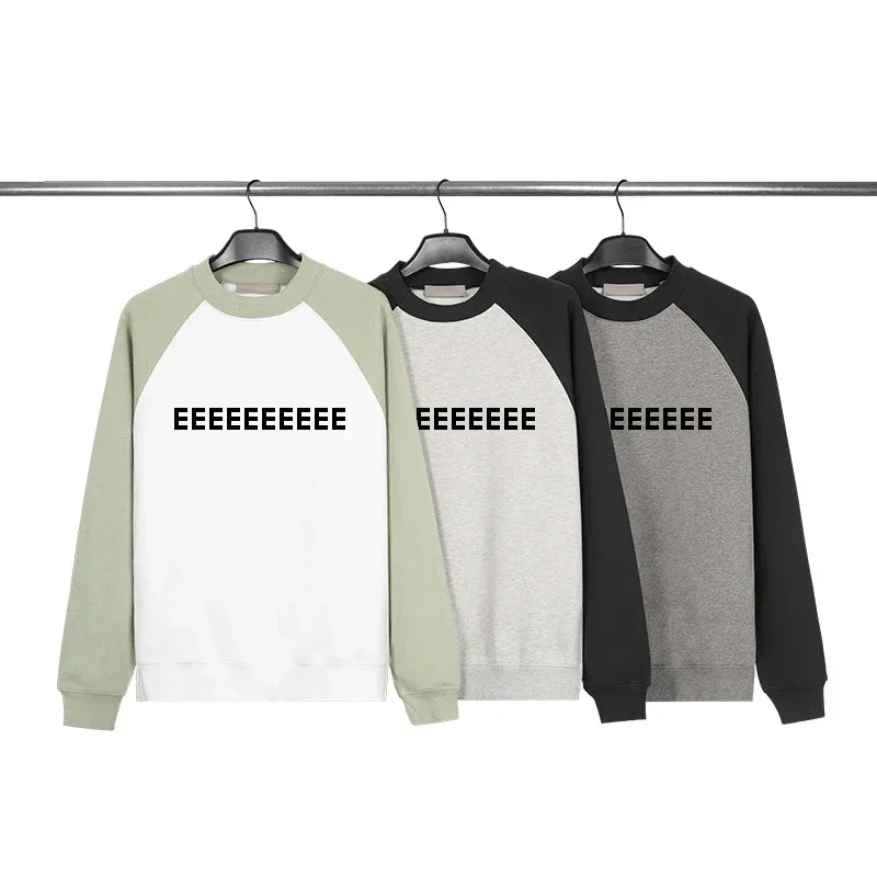 Moletons masculinos de design de luxo peito uma fileira de borracha carta logotipo suéteres de alta qualidade masculino high street oversized sweatshirts