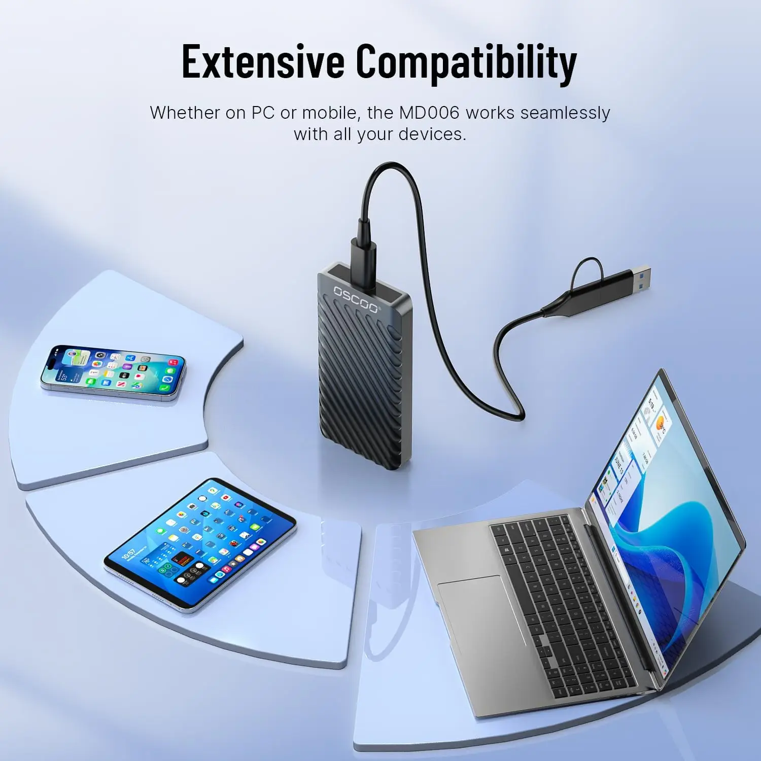 512GB Portable SSD, Up to 2100MB/s USB 3.2 Gen 2 External Drive for Mac, PC, Laptop, Gaming & iPhone