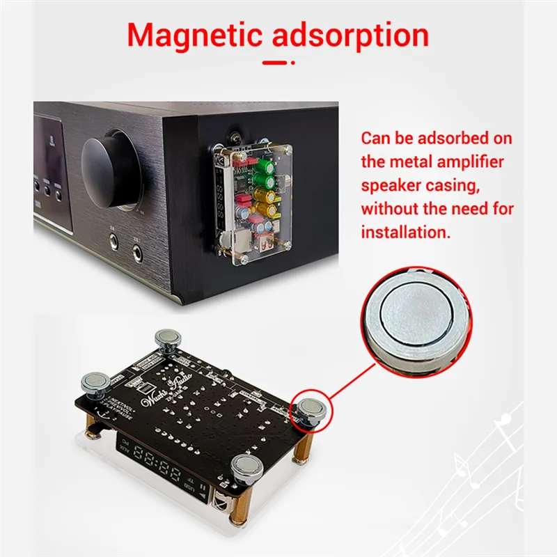 

ABUP-ZK-DAM K1 DSP Tuning Preamp Плата декодера Bluetooth Неразрушающая Fever U-диск Коаксиальная звуковая карта Плата декодирования TF