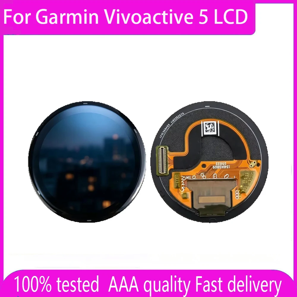 AMOLED LCD Screen For Garmin Vivoactive 5, For Garmin Active 5 Watch Display Touch Screen Repair Replacement Spare Part