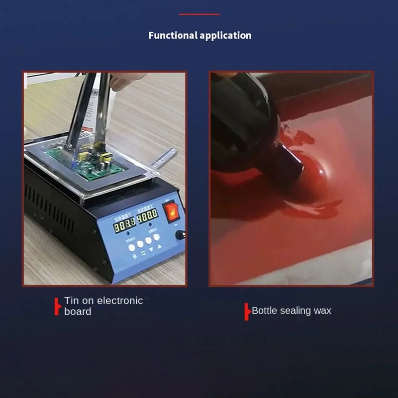 

ConvenientTin Melting Pot 220V Soldering Tin Pot Melting Furnace Temperature Control Welding Desoldering Tank 30~400 Degrees