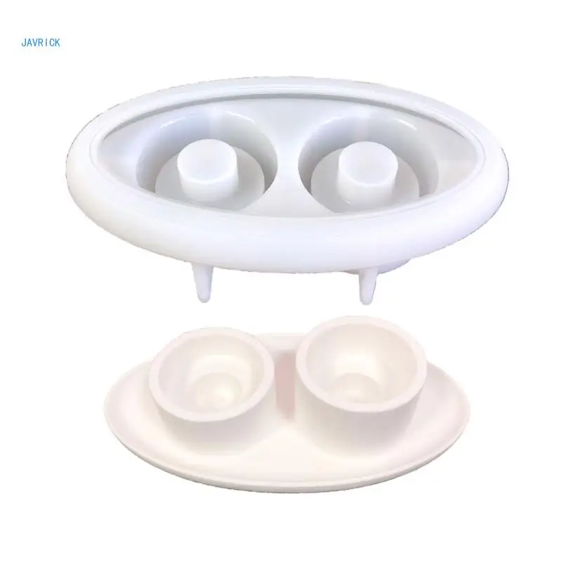 

Stylish Holder with Two Holes Creating Silicone Mould for DIY Enthusiasts