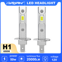 XSTORM H1 H3 LED Headlight Bulb Mini 50W 20000LM CSP for Car Headlamp Fanless Light Auto Diode Fog Lamps 12V 6000K Automobile