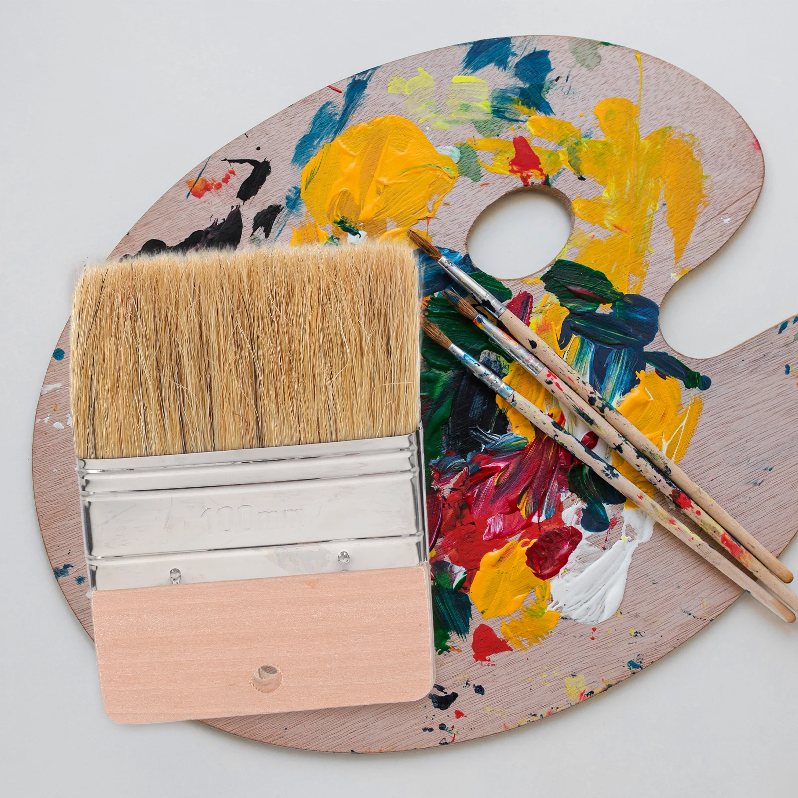 

Soft Durable Beach Sand Remover Brush Multi Functional Paint Tool Ergonomic Design Long Lasting Bristles Firmly Attached Wood