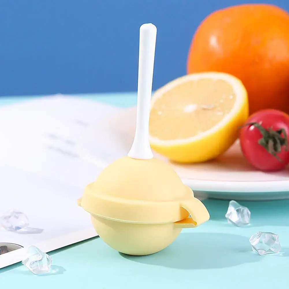 

4Pcs Lollipop-Shaped Ice Pop Mold with Silicone Tray Food-Grade Mini Sphere Ice Maker for Freezer Easy-Release Leak-Proof DIY Tr