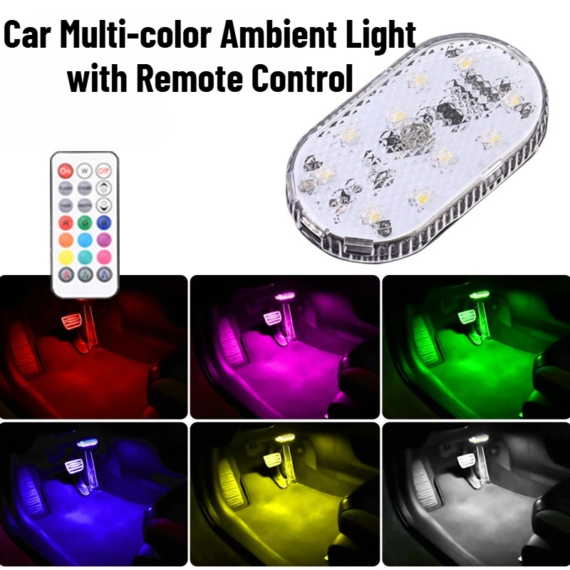 أضواء شريط LED قابلة لإعادة الشحن عبر USB - إضاءة جو داخلي صغير للسيارة مع جهاز تحكم عن بعد وجهاز تحكم باللمس للاستخدام المنزلي في الهواء الطلق #2