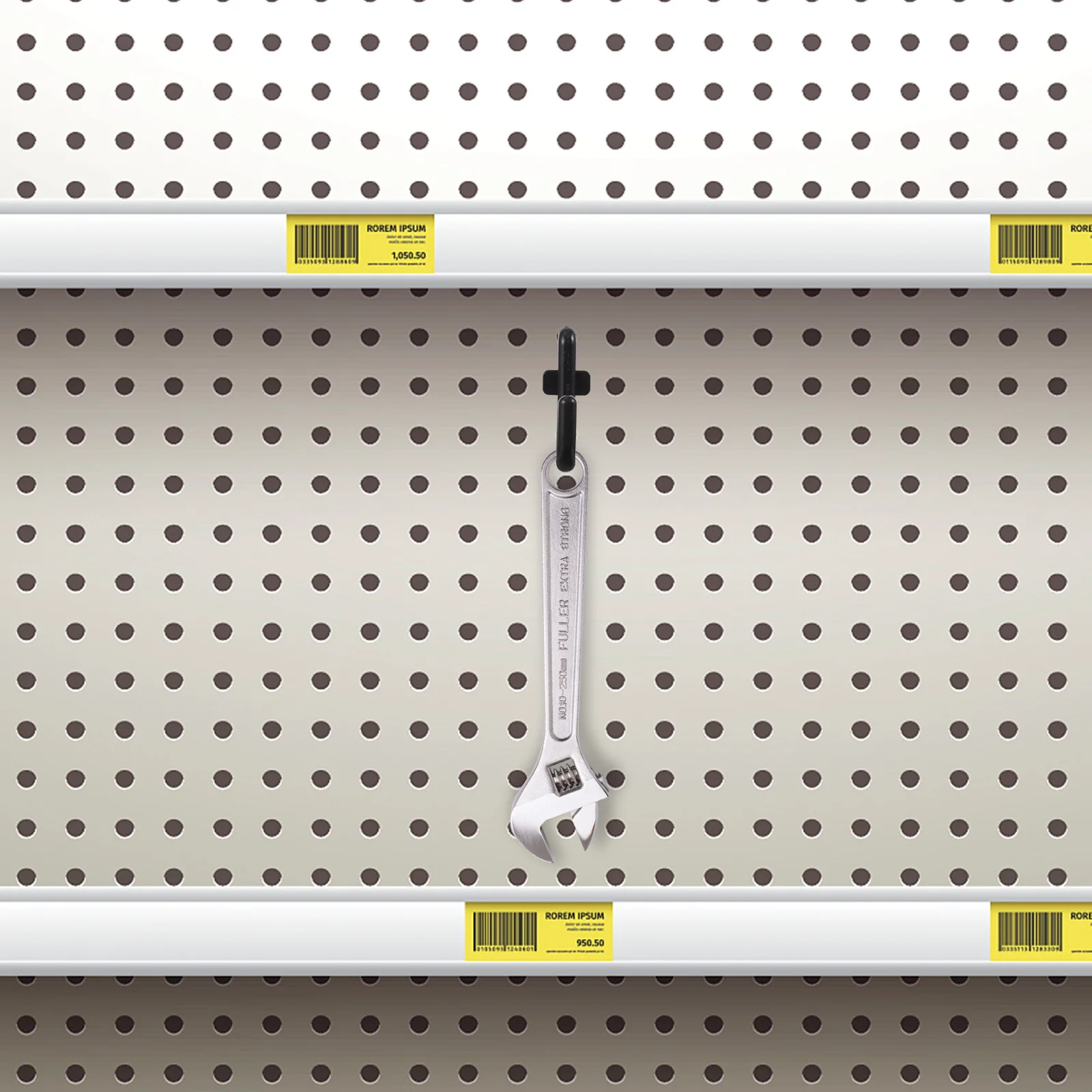 

J Shape Peg Board Hook Metal Display Hook for Grid Wall Storage Rack Retail Shop Pegboard Hanging Supply Organizer Shelf Mount