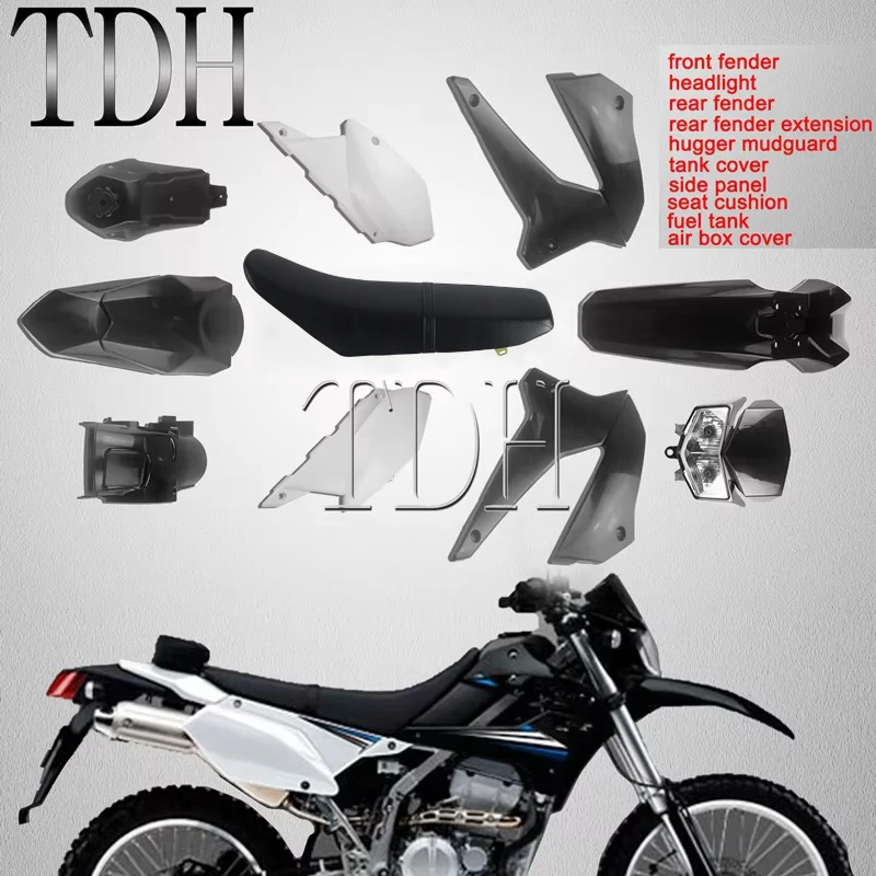 

Motocross Complete Fairing Kit Plastic Body Cowl Panel for Kawasaki KLX250 D-tracker X 250 KLX 250 S/SF 2008-2019 Frame Cover