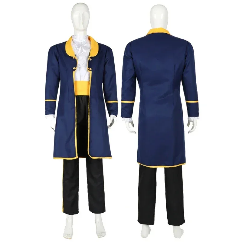 Halloween La Bella e la Bestia Abito da principessa giallo Principe Coppia Costume Adulto Belle Costumi Spettacolo teatrale Cosplay Fancy Party Dress