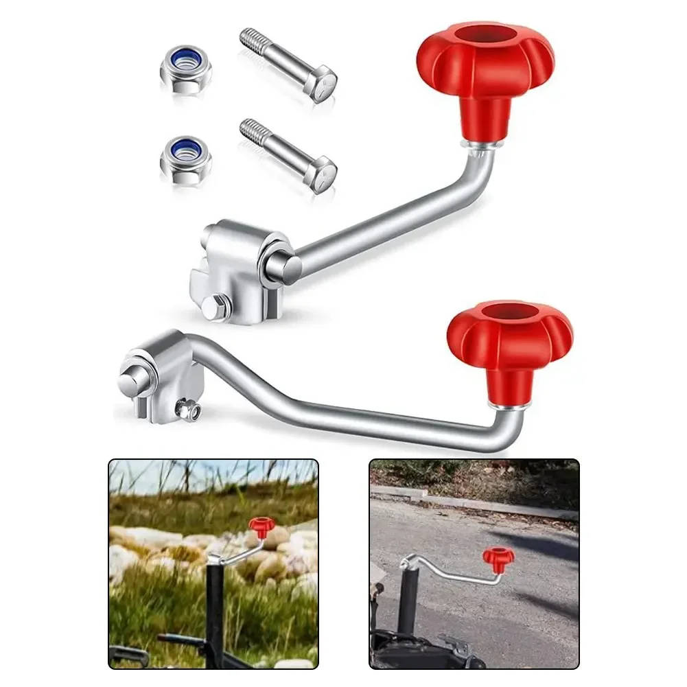 Replacement Trailer Jack Handles 2 Set for Most Trailer Jacks 10 Inch Crank Carbon Steel with Galvanized Finish