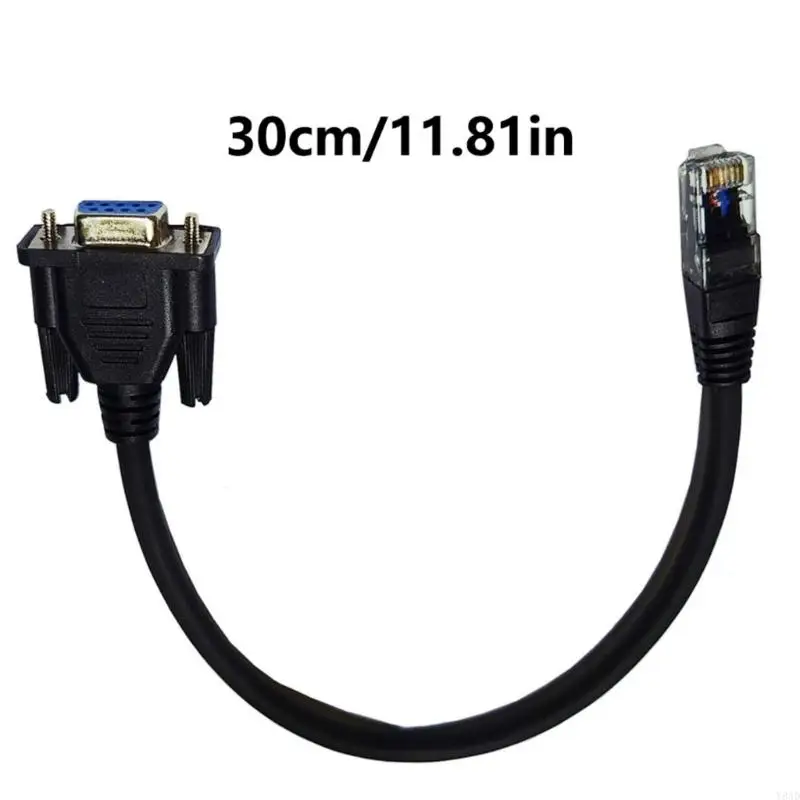 Y8AD Ethernet Консоли кабель RJ45 до RS232, последовательный порт DB9 9PIN до консолей LAN RJ45