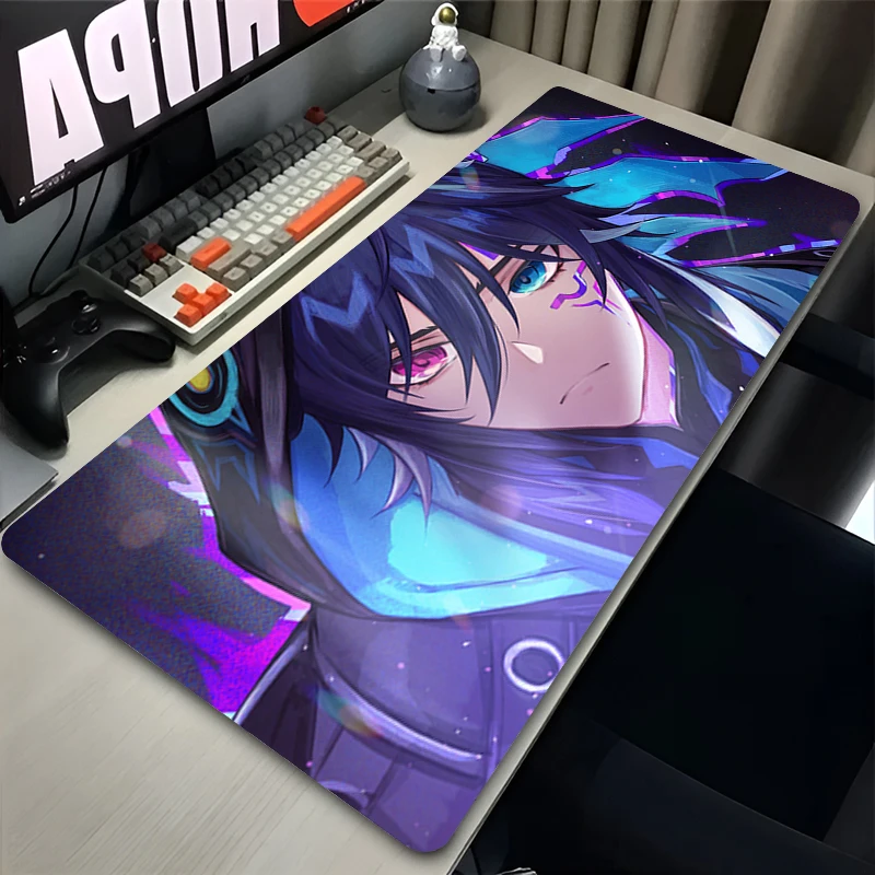 Genshin Impact Ororon Mouse pad Large e-sports game player learning platform laptop keyboard pad non-slip mat PC carpet Mousepad