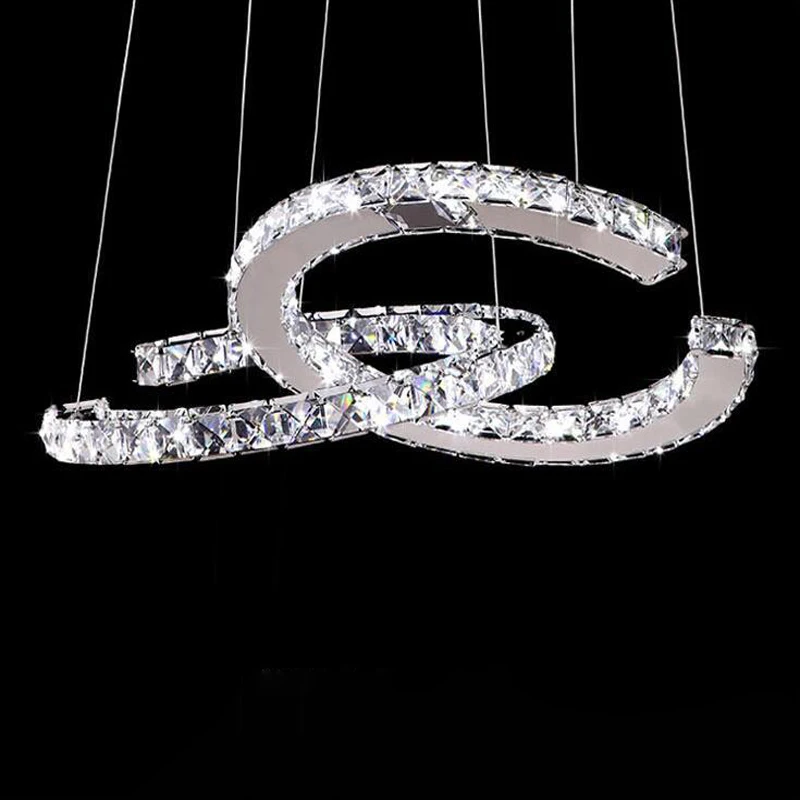 Imagem -06 - Led Dimmable Cristal Lustre Lâmpada Pingente Decorativa Suspensão Luz Fixture Lâmpadas de Teto