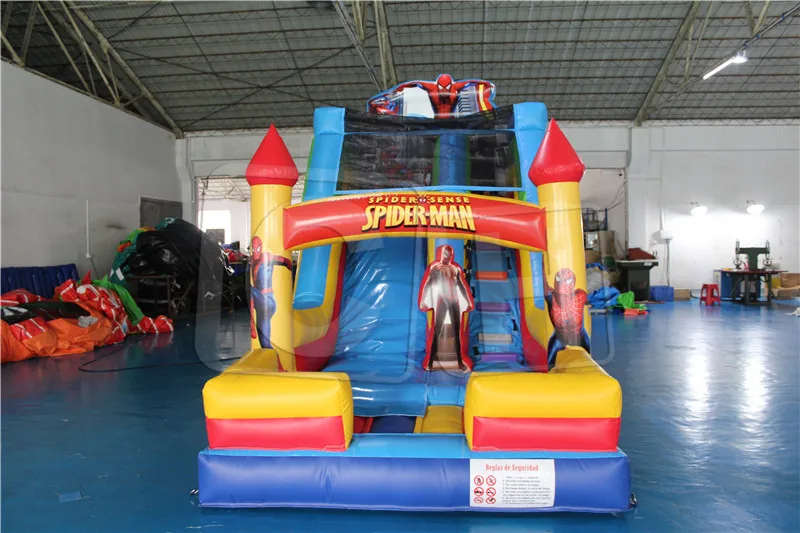 Factory Express Delivery Spider Inflatable Water Slide with Trampoline Outdoor Inflatable Children's Slide