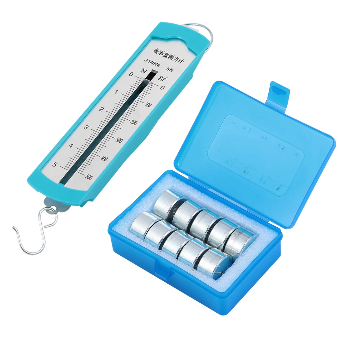 1 Set Bar Lente Rollenbank Voor Mechanica Experiment Onderwijsinstrument 10 Haak Codes Hoge Precisie Krachtmeter Laboratorium