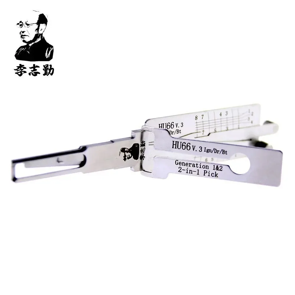 Lishi HU66 (Twin Lifter) 2-in-1 Decoder and Pick LOCKSMITH TOOL for VAG
