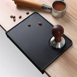 Anti-skid Coffee Tamper Mat Food Grade Silicone Espresso Coffee Tamping Rest Holder Corner Edge Pad for Office Bar Coffee Shop