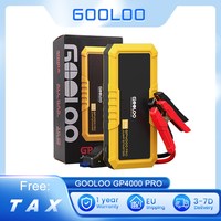 GOOLOO GP4000 PRO Jump Starter, 26800mAh Power Bank, 4000A Peak, 15V 10A DC Output, 1W White LED, 10L Diesel, 15W(5V/3A)