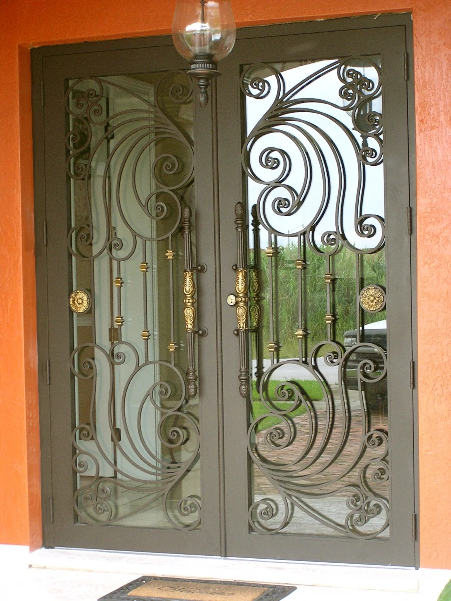 Support Customization Wrought Iron Doors Mexico Church Door Iron Gate Design Iron Gate Doors