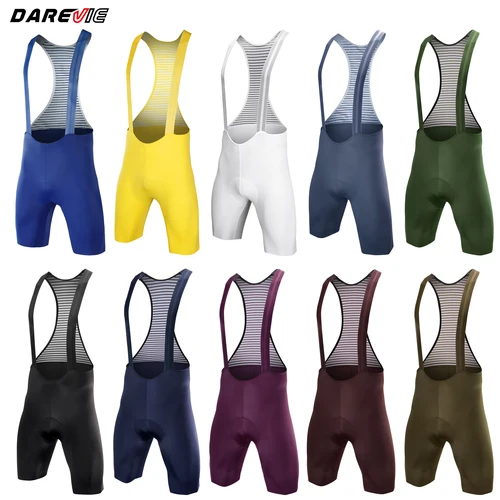DAREVIE, pantalones cortos de ciclismo para hombre sin costuras 2,0 PRO nivel, pantalones cortos de ciclismo para hombre 6H 500KM Ride, pantalones cortos con pechera para ciclismo para hombre, elásticos en 4 direcciones