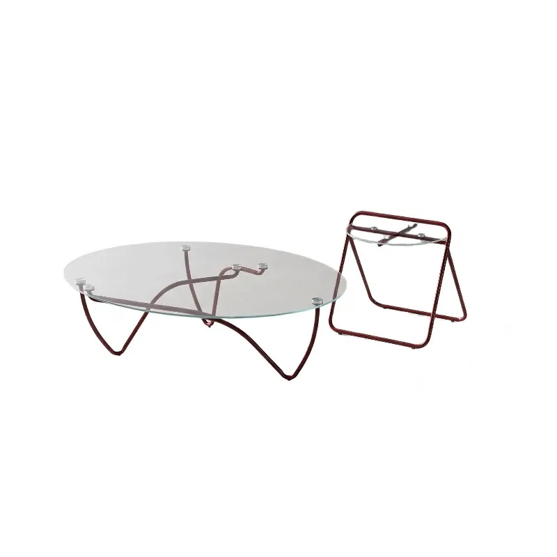 

Coffee table living room household small apartment minimalist glass tea table Nordic clothing store table