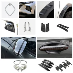 For Hyundai Tucson NX4 2021 2022 Accessories RearMirror Door Handle Bowl Side Body Front Hood Grille  Cover Trim